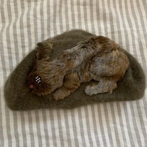 Rabbit design beautiful hat - almost new!